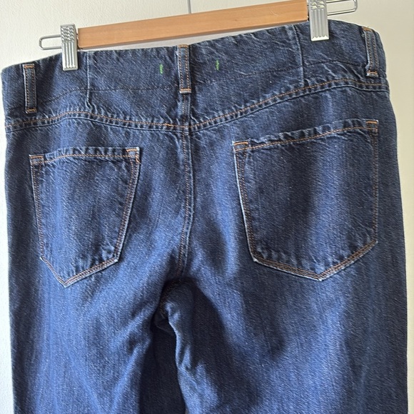 J Brand Kat Wide Leg Flare Cotton Linen Indigo Jeans 30 - Picture 8 of 12